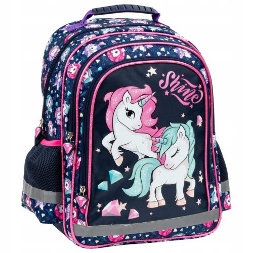 Schulrucksack für Mädchen mit Einhornmotiv von Derform – Zwei geräumige Hauptfächer