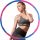  Hula Hoop Ysislybin 95 cm blaugrau