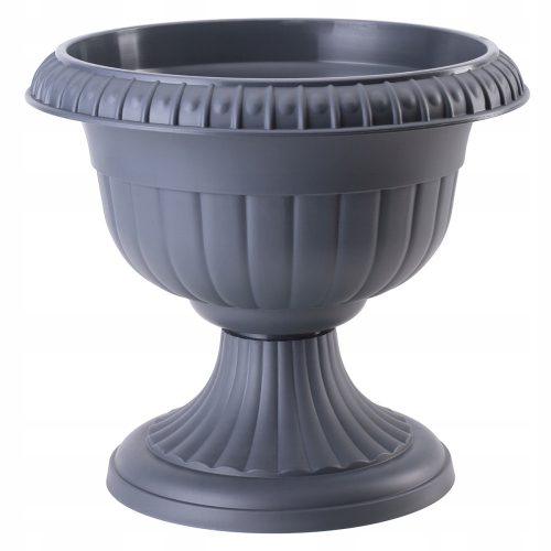Form-Plastic Blumentopf 37 cm x 37 x 34 cm Durchmesser 37 cm Kunststoff schwarz, Graphit