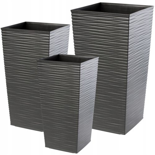  Kadax Blumentopf 38,8 cm x 38,8 x 75,5 cm Kunststoff Graphit