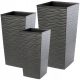  Kadax Blumentopf 38,8 cm x 38,8 x 75,5 cm Kunststoff Graphit