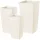  Kadax Blumentopf 34 cm x 34 x 68 cm cremefarbener Kunststoff