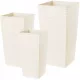  Kadax Blumentopf 34 cm x 34 x 68 cm cremefarbener Kunststoff