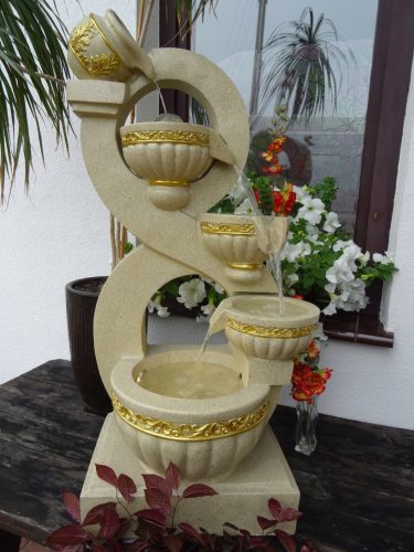  GARTENBRUNNEN „8“ Höhe 108 cm!!! Ausbildung LED!