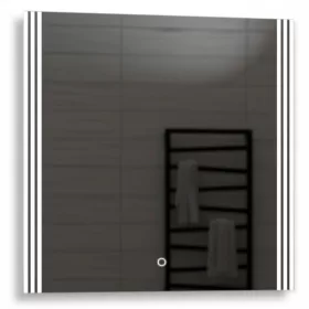  Arica Quadratischer LED-Spiegel mit Touch 90x90cm