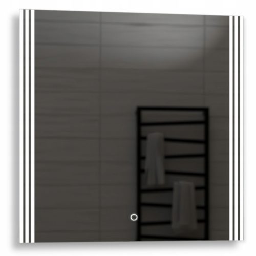  Arica Quadratischer LED-Spiegel mit Touch 90x90cm