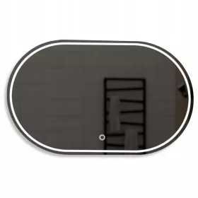  Abgerundeter LED-Spiegel mit Touch Palermo 110x60cm