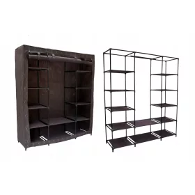    Gockowiak G.VITTO KAJA MAX BRĄ Kleiderschrank 150 x 175 x 45 cm Brauntöne