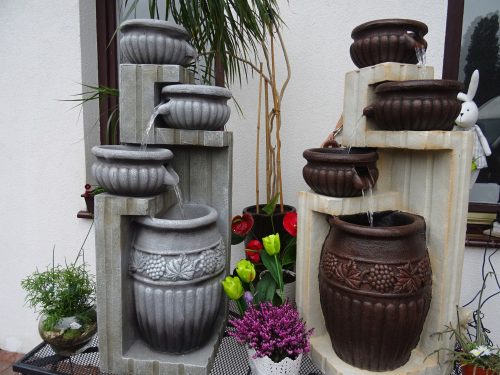  GARTENBRUNNEN „GALICJA“ Höhe 114cm LED-Beleuchtung!