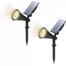  Solarlampe, schwarz, 37 cm, 2 Stk.