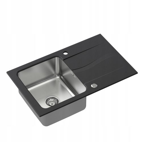  Quadron Michael 111 Einbeckenspüle, schwarzer Granit