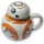  STAR WARS ROBOT DROID BB-8 BECHER MIT DECKEL
