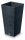  Prosperplast Blumentopf 34,5 cm x 34,5 x 66 cm, Kunststoff in Grau- und Silbertönen