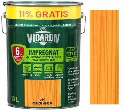 VIDARON Imprägnierung Walnuss V04 10L