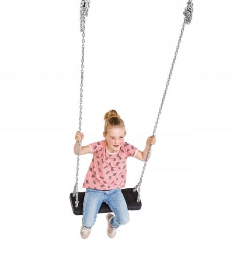 Gummi-Schaukelsitz für den Spielplatz – schwarz