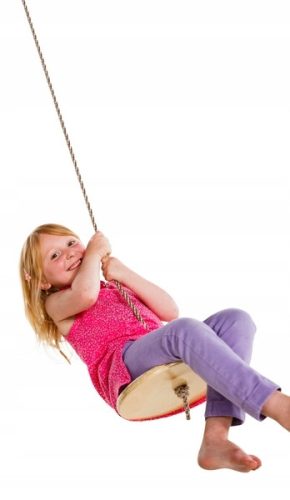 Runde Affenschaukel aus Holz für Kinder
