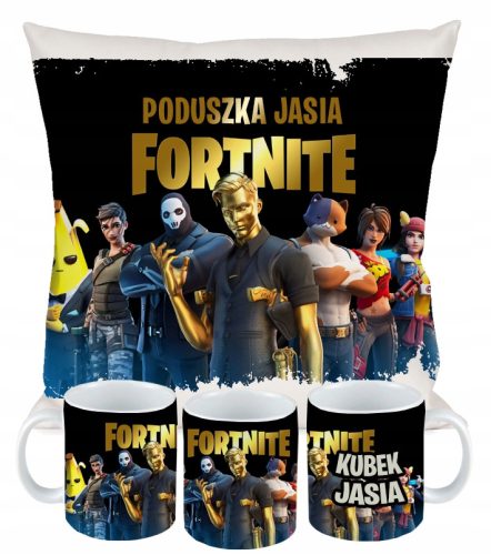  FORTNITE KISSENBECHER-SET Geschenk + NAME