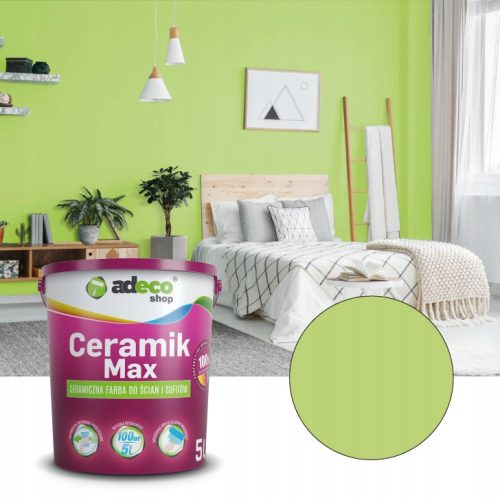 Keramikfarbe für Wände und Decken Adeco Ceramik Max 5 l weiß