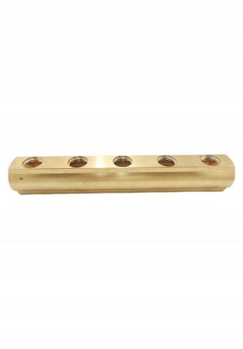  Verteilerbalken aus Messing, 5 Kreise