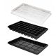  JRK Blumentopf 52,5 cm x 31,5 x 5,5 cm, schwarzer Kunststoff