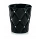  Polnix Blumentopf 13 cm x 13 x 15 cm Durchmesser 13 cm Keramik schwarz