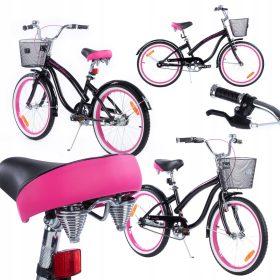  Tomabike Platinum Pink Black Fahrrad 20" Schwarz, Pink