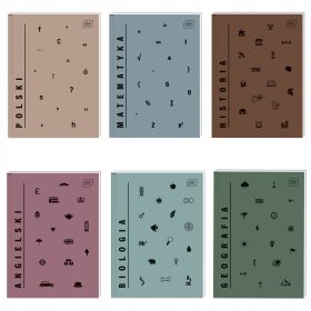  Set mit 6 thematischen Notizbüchern im A5-TW-Format. CA