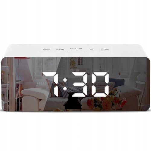 Uhr für zu Hause Retoo Wecker, weiß, 5,5 cm