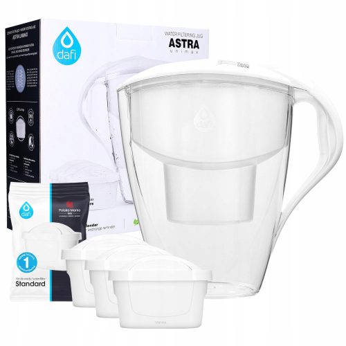 DAFI ASTRA UNIMAX 3L Filterkanne weiß + 3 Dafi Filter 3 l weiß