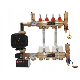    GEPOX 7-teiliger Verteiler für das Fußbodenheizungssystem GRSE32PRO