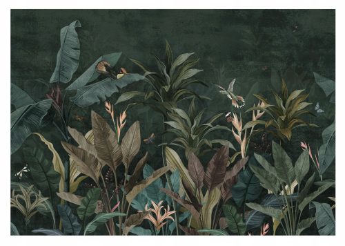 Fototapete BLÄTTER JUNGLE Natur Vögel 368x254