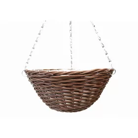    Dixiestore-Blumentopf, 14 cm x 31 x 14 cm, Durchmesser 31 cm, Kunststoff in Braun- und Beigetönen