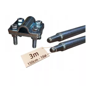 FALTBARER ERDUNGSSTIFT BLITZSCHUTZ VERZINKT PV 5x1,2m 6m