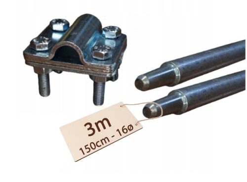 FALTBARER ERDUNGSSTIFT BLITZSCHUTZ VERZINKT PV 5x1,2m 6m