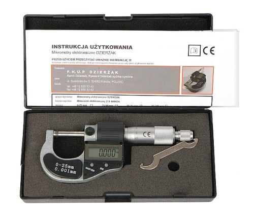 ELEKTRONISCHES MIKROMETER 0-25 mm EG-KONFORMITÄTSERKLÄRUNG