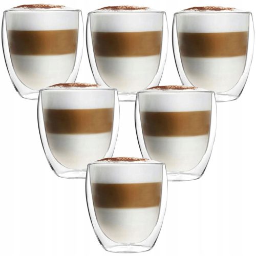 Gläser und Tassen MG Home Kaffee- und Teegläser 250 ml 6 Stk.