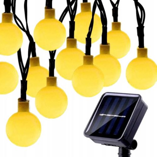  GIRLANDE SOLAR GARTENLEUCHTEN LED-KUGELN 5M