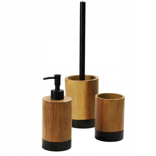 Badezimmerzubehör-Sets Ein Set Badaccessoires von Kadax, 3 Elemente, Braun- und Beigetöne