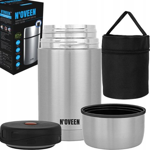 Thermoskanne Für Suppen N'oveen Dinner-Thermoskanne 0,8 l, Grautöne