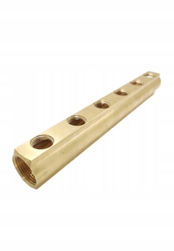  Verteilerbalken aus Messing, 6 Kreise
