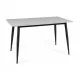  Rechteckiger Tisch Signal Tables 130 x 70 x 76 cm schwarz