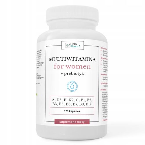 Multivitamin für Frauen - Vitalität und Schönheit, 120 Kapseln, Hela Pharm®