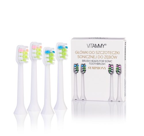  VITAMMY Symphony weiß Bürstenköpfe, 4 Stück