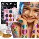  Glitzer-Tattoos für Kinder, waschbar, AiM-Set, 208-tlg.