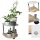 BLUMENSTÄNDER AUS HOLZ MOBILER TISCH, BLUMENSTÄNDER, Couchtisch