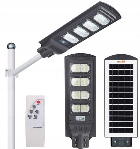  SuperLED-Straßenlampe 80 W 8000 lm, solarbetrieben