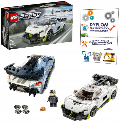  LEGO KOENINGSEGG JESKO RENNWAGEN BOLID 2-in-1-SET