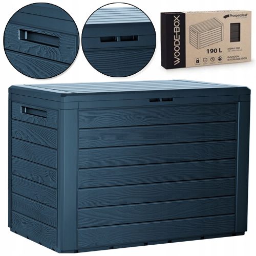 Gartenbox Kunststoff-Gartenbox, 190 l, grau