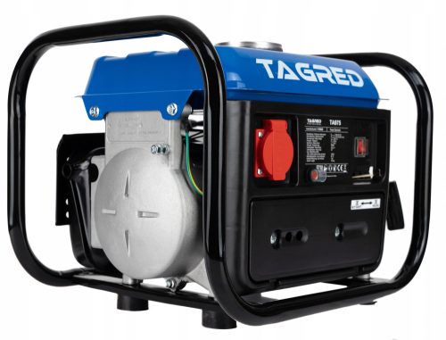 Tragbarer einphasiger 750-W-Benzingenerator mit Etikett