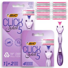  BIC CLICK SOLEIL 5 RASIERMESSER + 6 KARTUSCHEN
